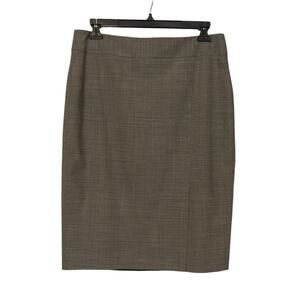 Ann Taylor Career Skirt Size 6 Gray Straight Pencil Classic Lined